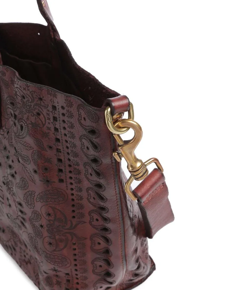 Shopper fein genarbtes Rindsleder dunkelrot