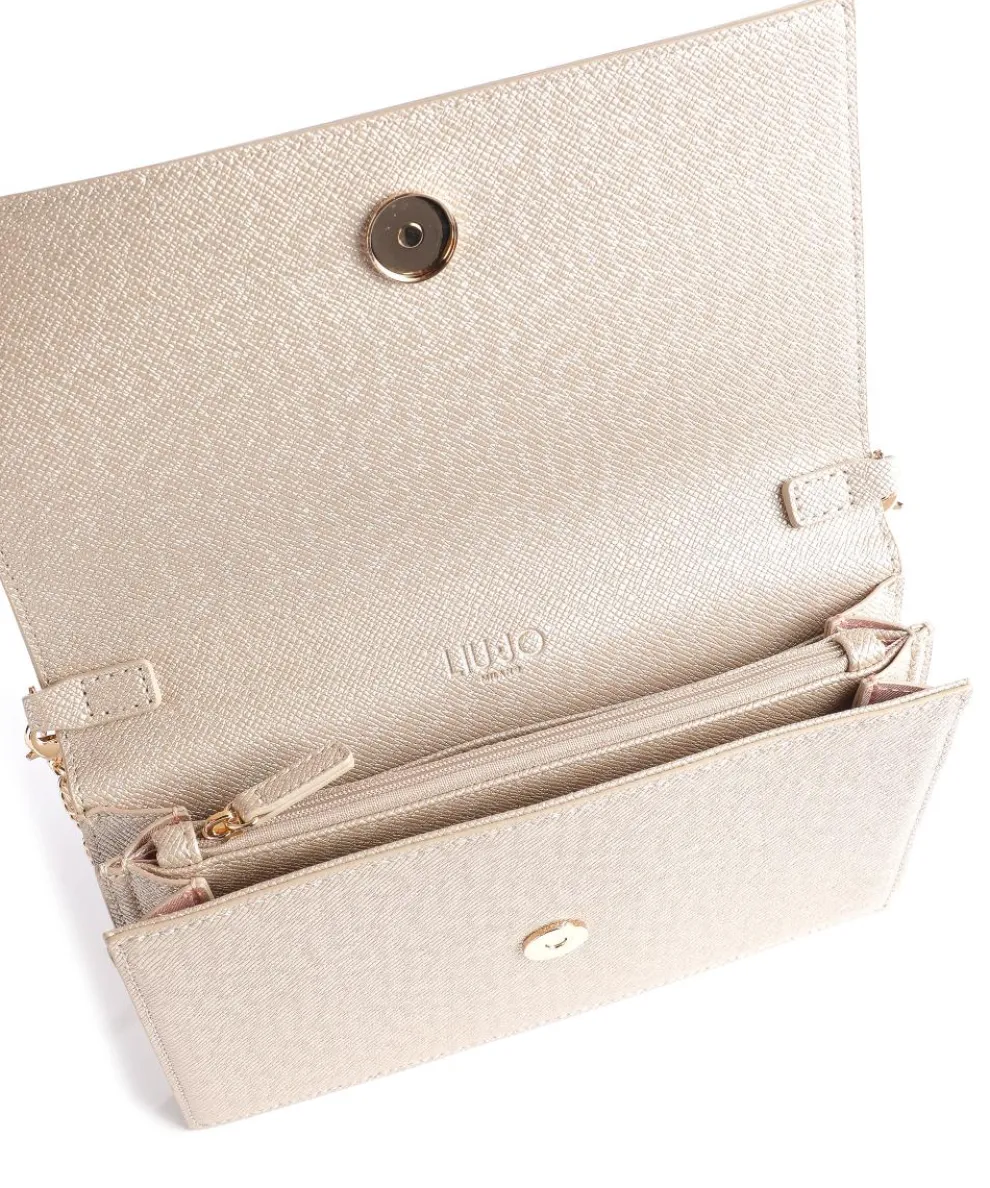 Manhattan Umhängetasche Lederimitat gold