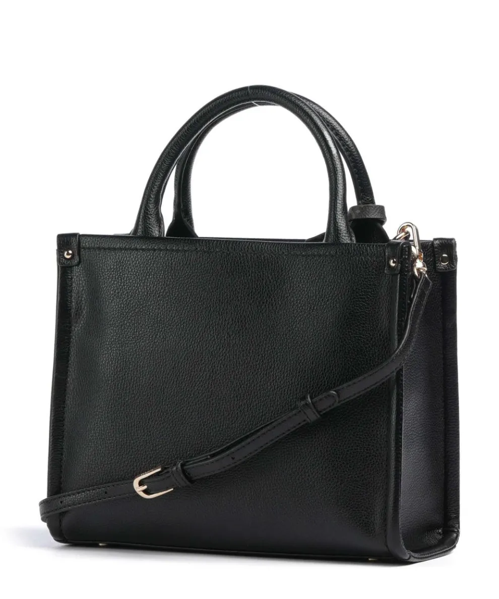 Ridhi S Handtasche Lederimitat schwarz