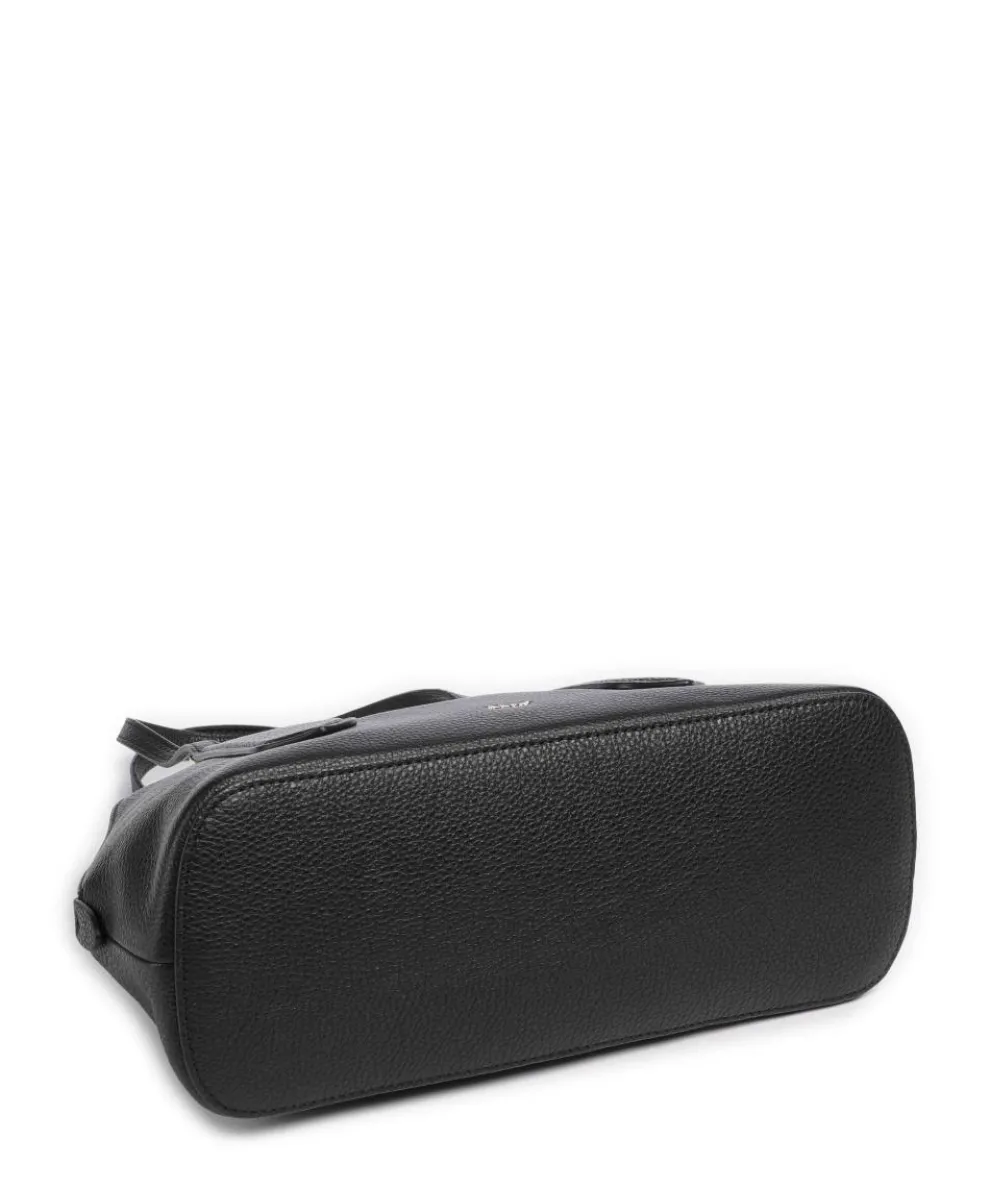 Agave Chachacha Handtasche genarbtes Leder schwarz