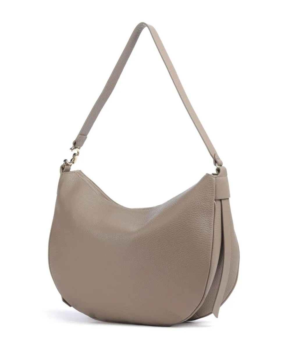 C-Easy Beuteltasche genarbtes Leder taupe