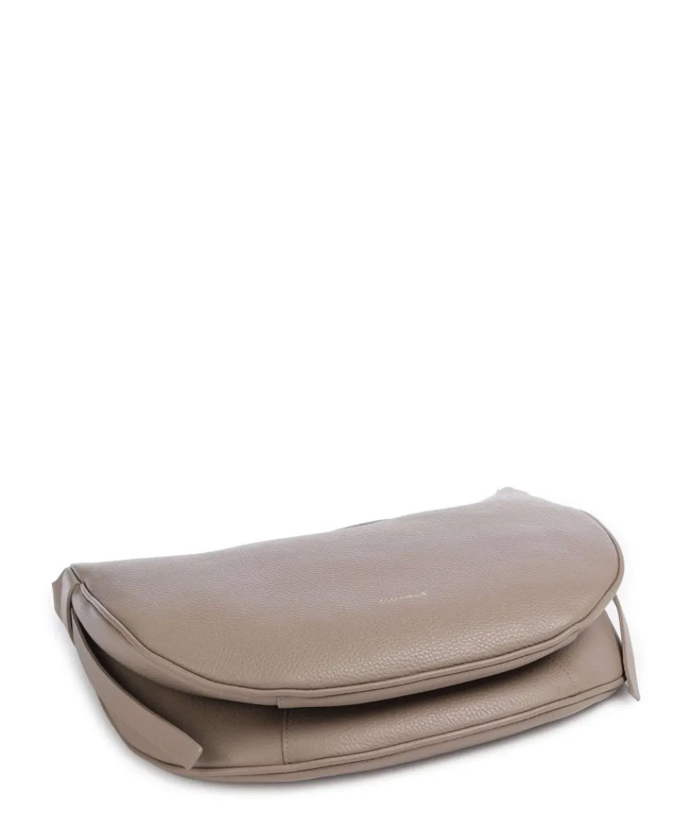C-Easy Beuteltasche genarbtes Leder taupe