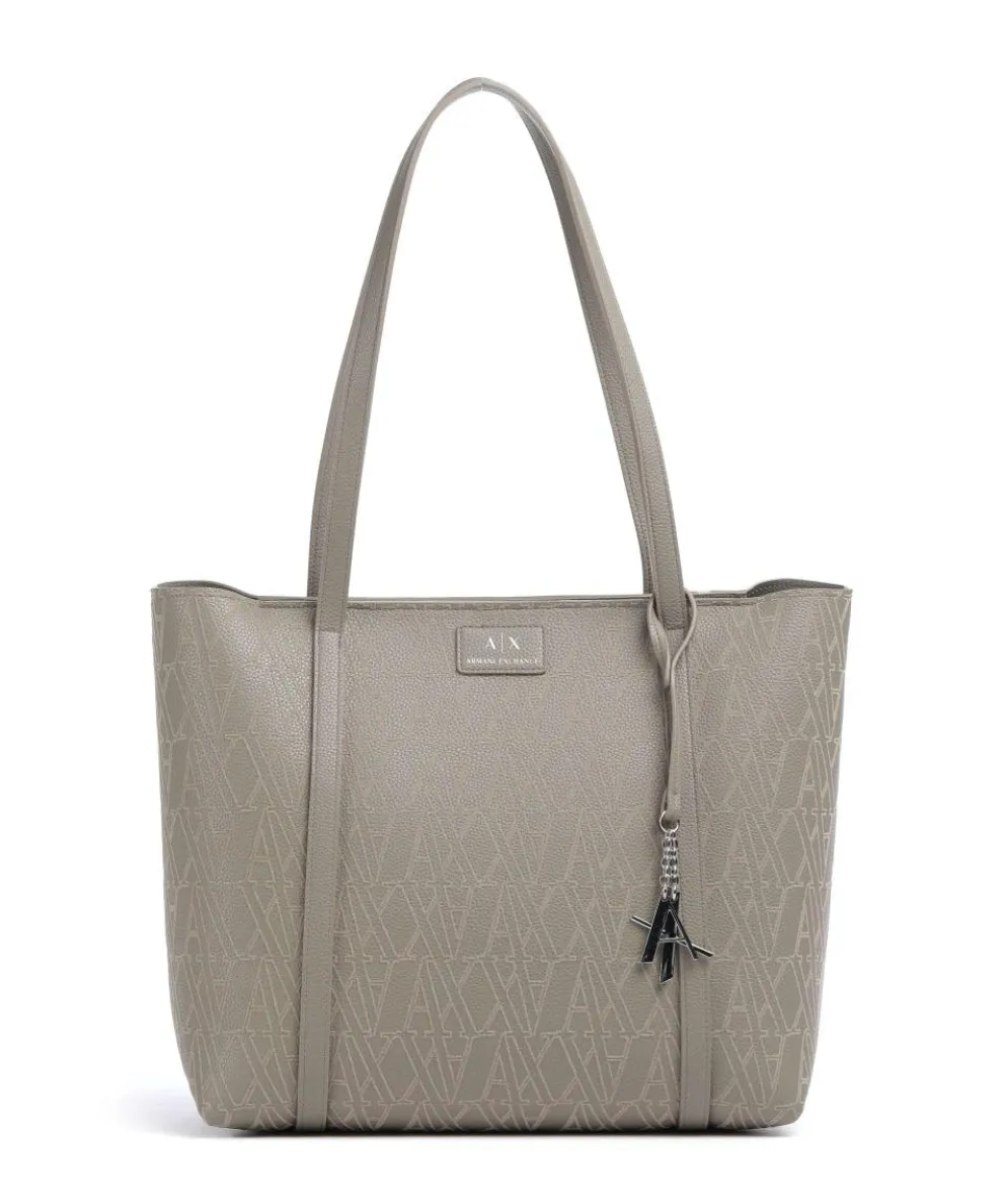 Silvye Shopper Lederimitat taupe