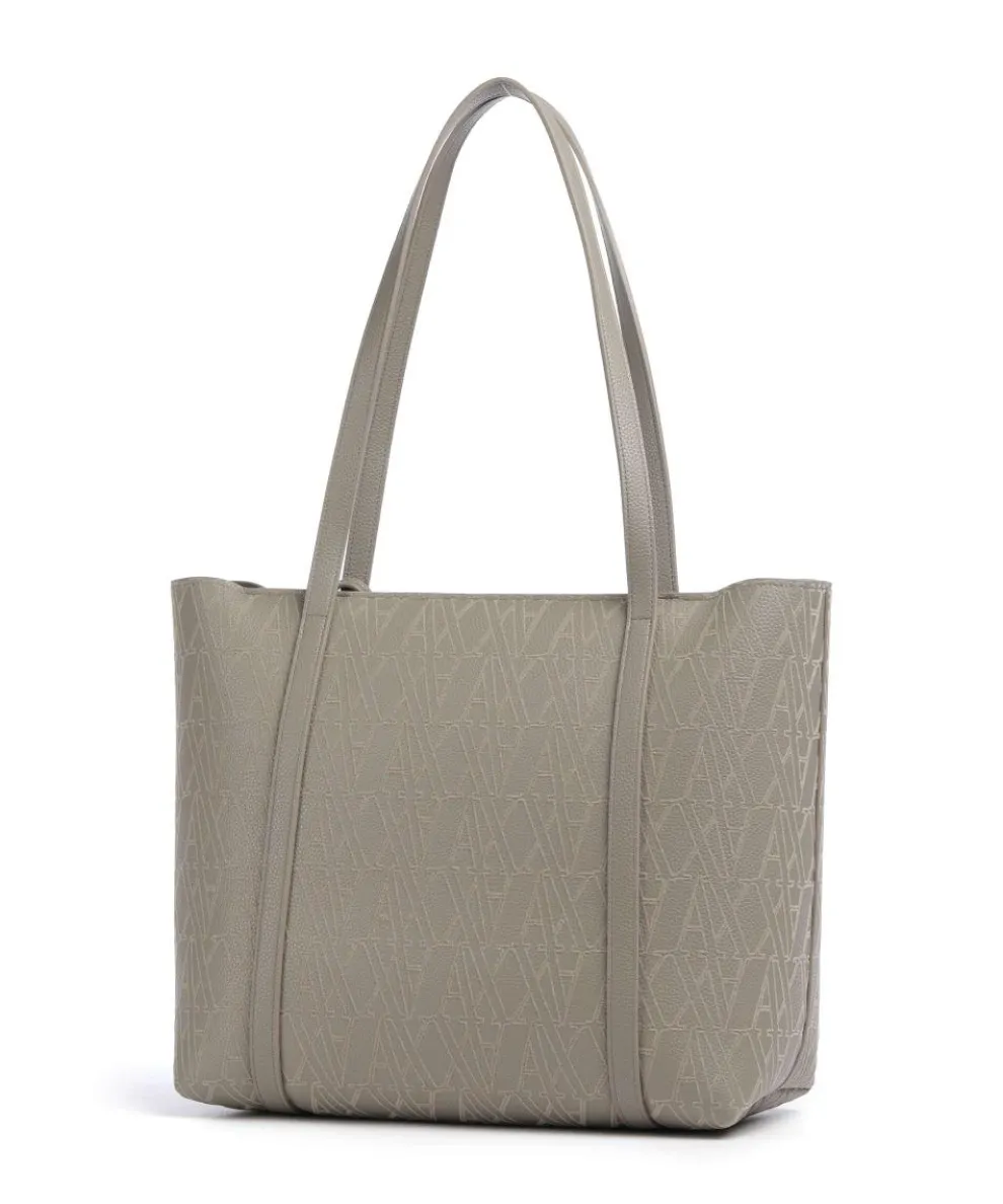 Silvye Shopper Lederimitat taupe