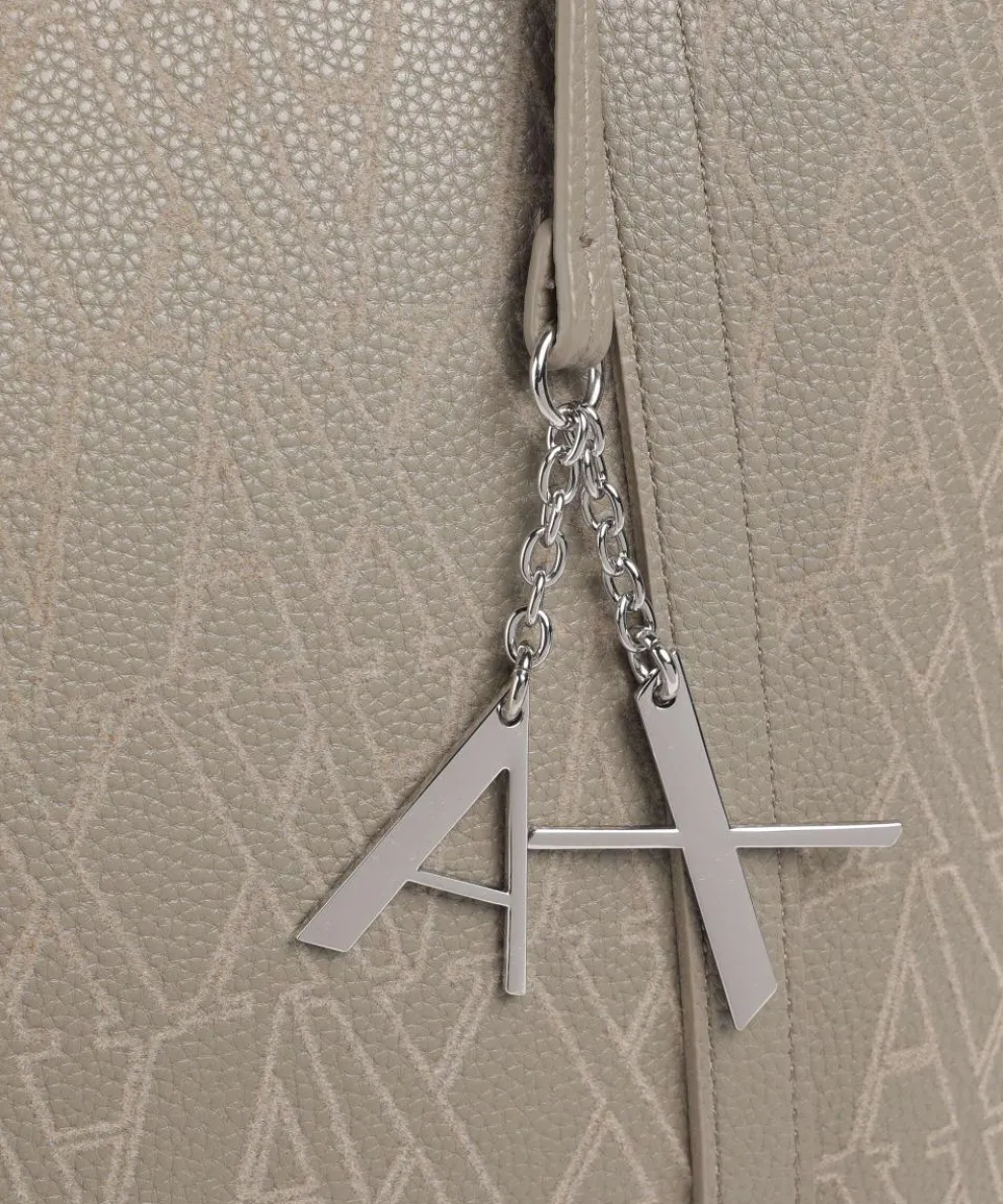 Silvye Shopper Lederimitat taupe