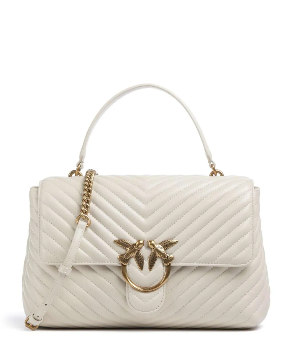 Love Lady Puff Big Handtasche Schafsleder elfenbein