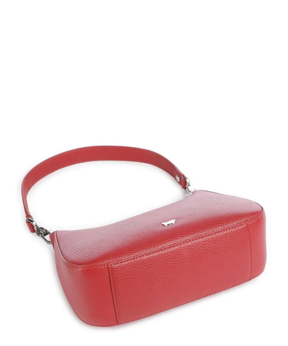 Hanna Schultertasche genarbtes Rindsleder rot