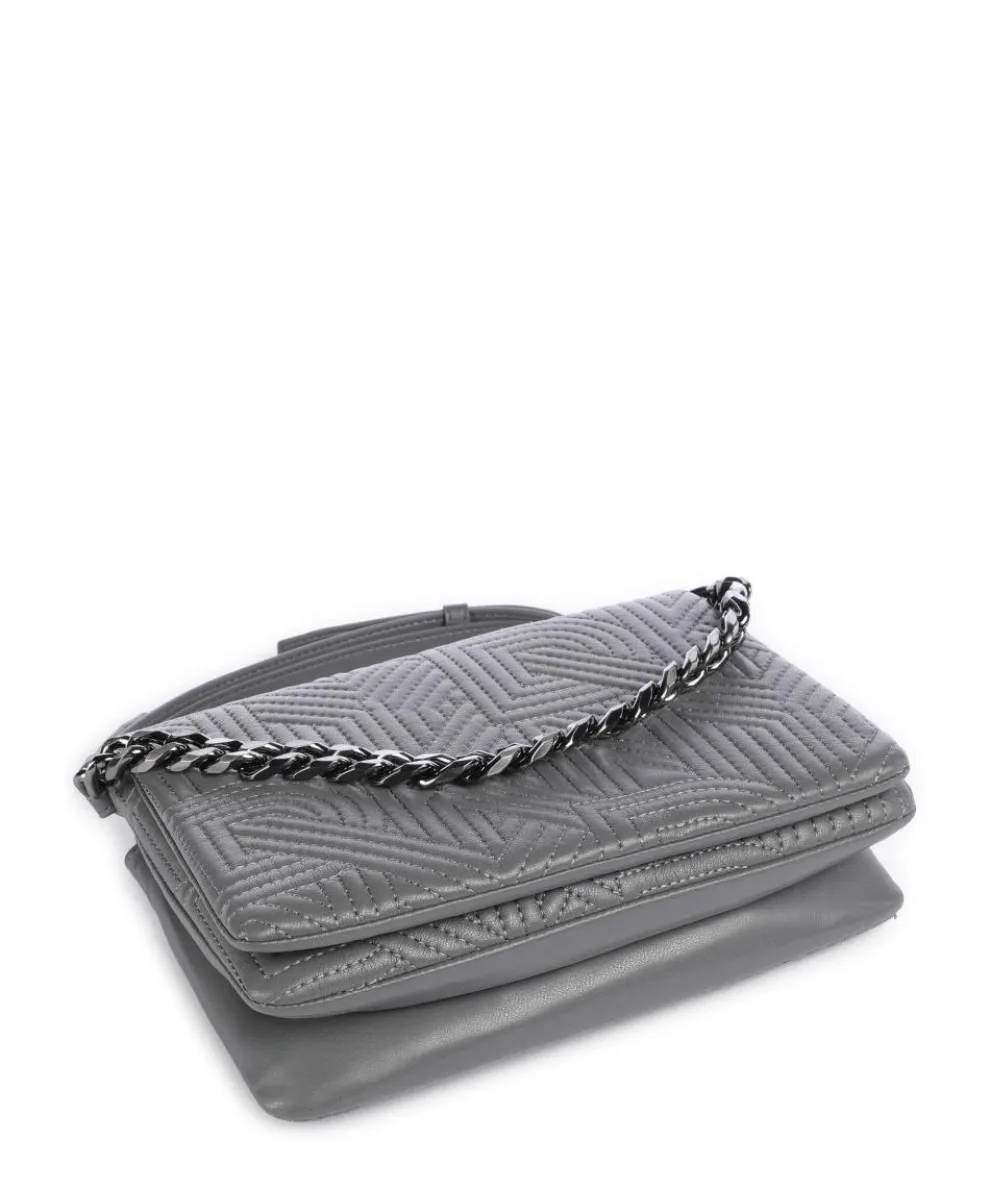 Desiree Umhängetasche Lederimitat dunkelgrau