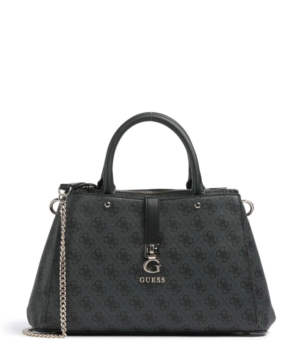 Zamira Handtasche Lederimitat dunkelgrau