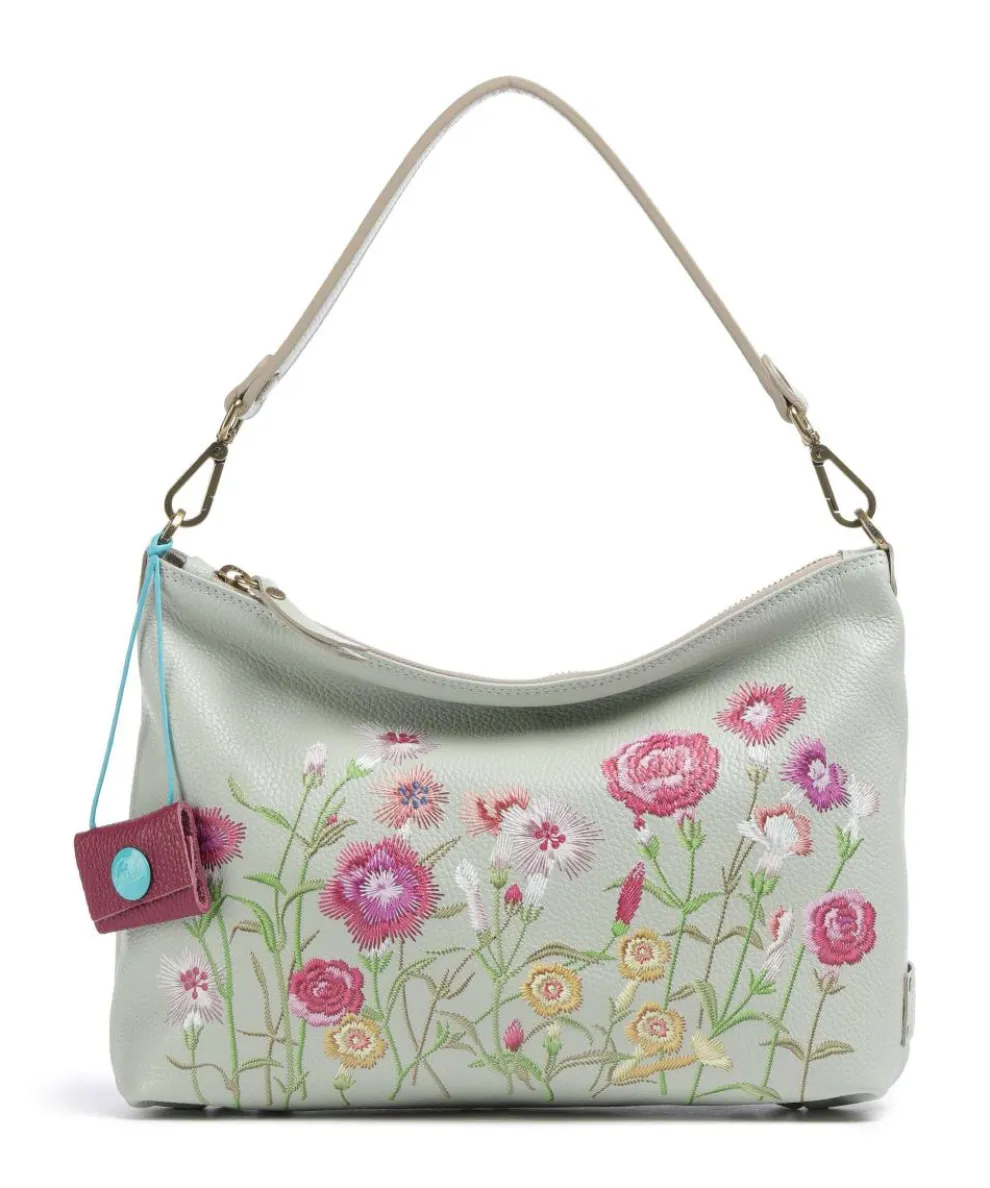 Guadalupe Filippa Beuteltasche genarbtes Kalbsleder mehrfarbig