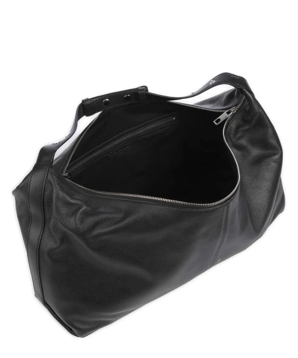 Paris 4 Small Pebble L Weekender genarbtes Leder schwarz