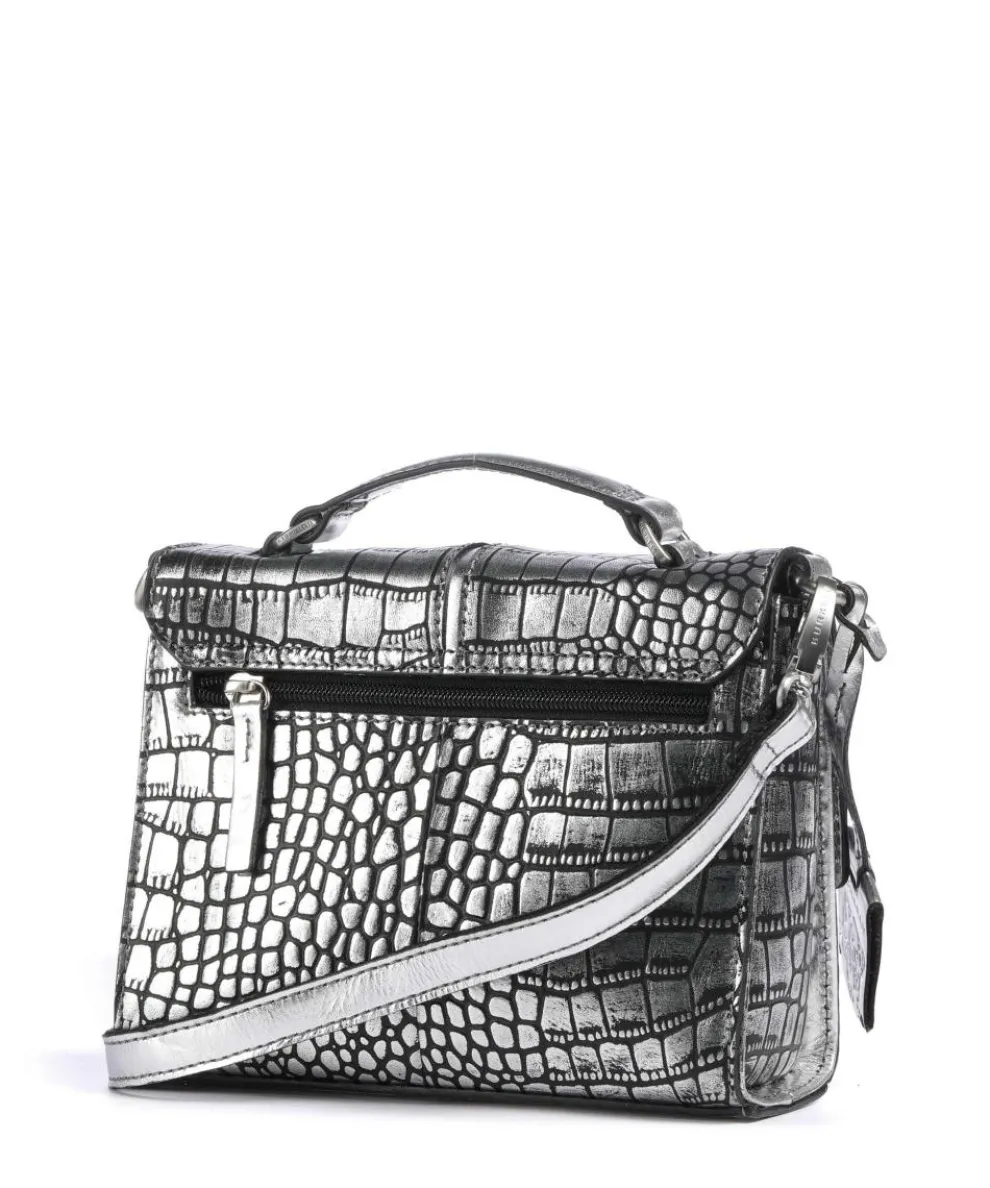 Cool Colbie Umhängetasche geprägtes Leder silber