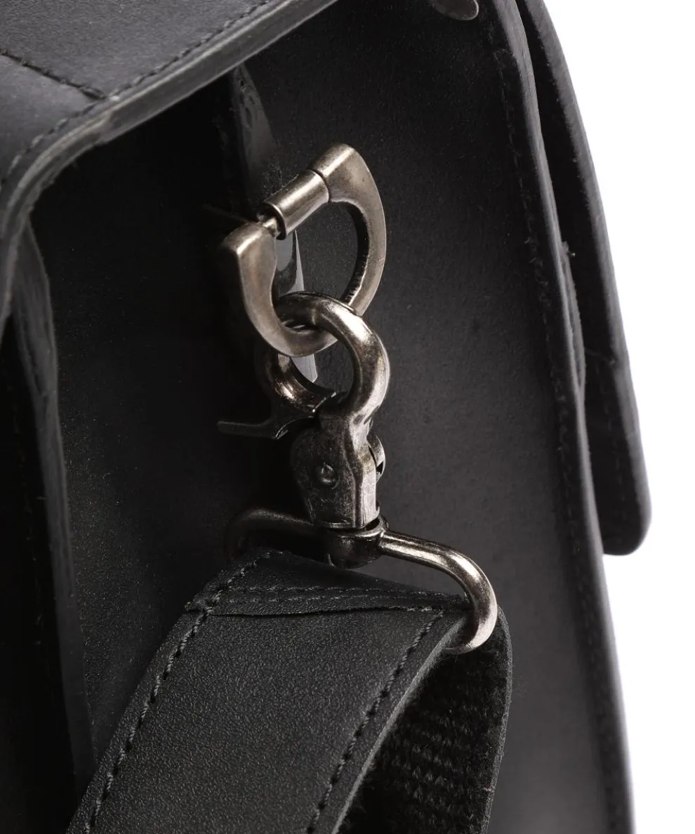 Vintage Dean Aktentasche Kalbsleder schwarz