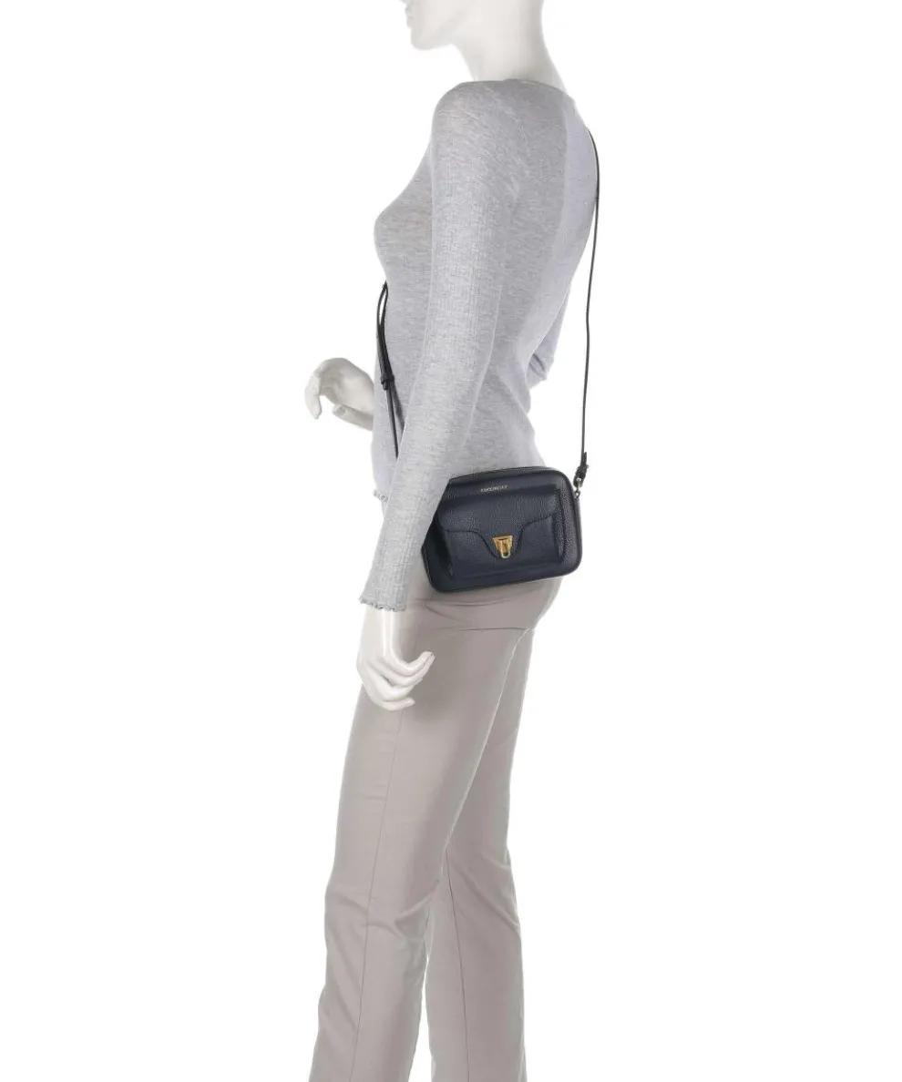 Beat Soft Umhängetasche genarbtes Rindsleder dunkelblau