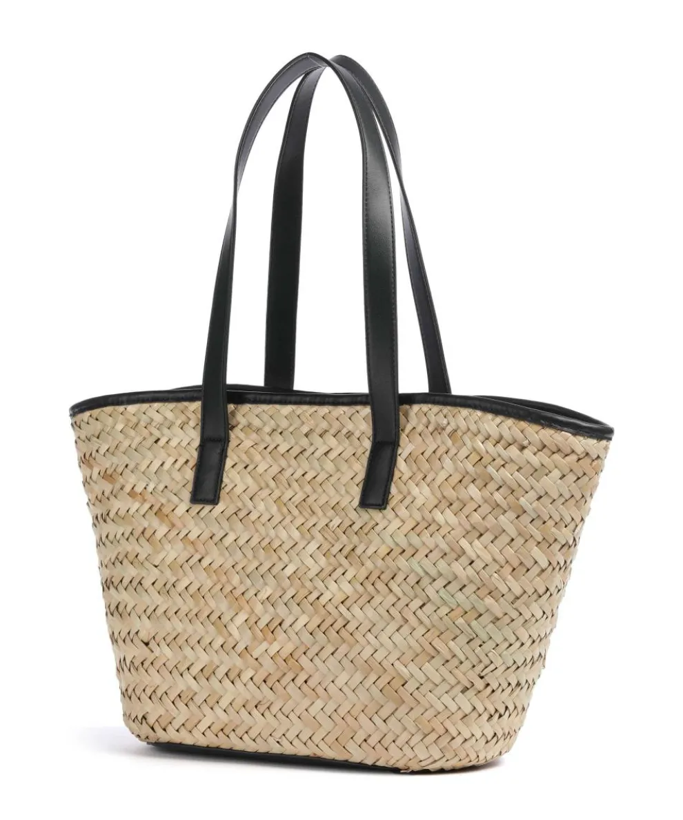 Samuela Shopper Bast beige/schwarz