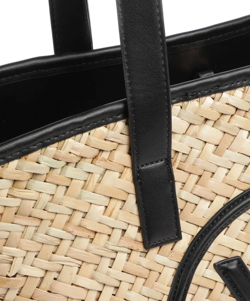 Samuela Shopper Bast beige/schwarz