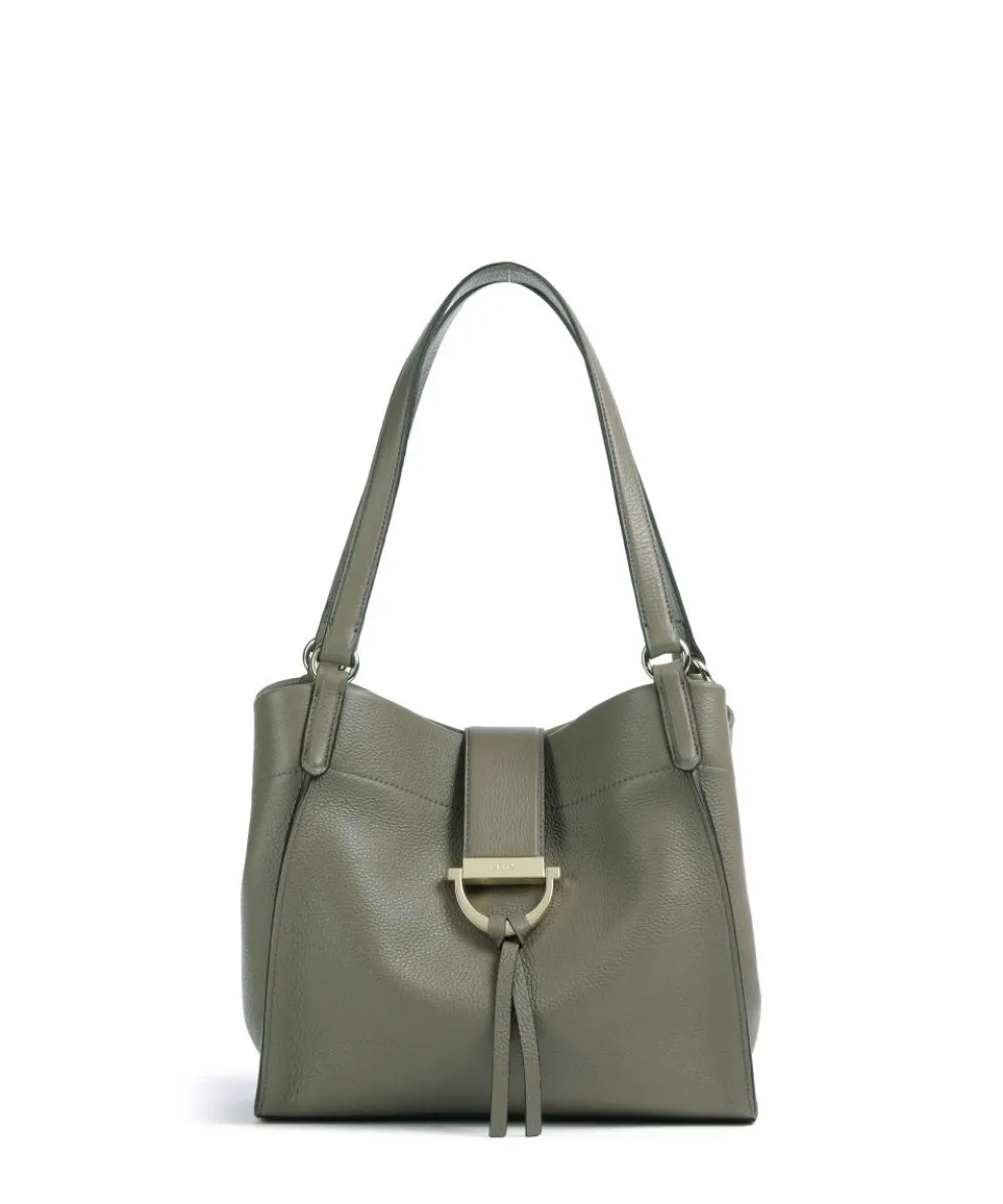 Agave Temi Shopper genarbtes Leder taupe