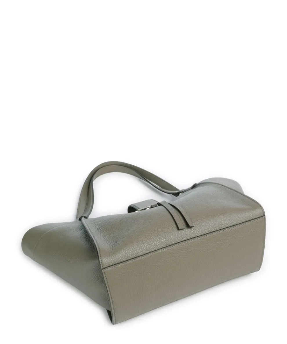 Agave Temi Shopper genarbtes Leder taupe