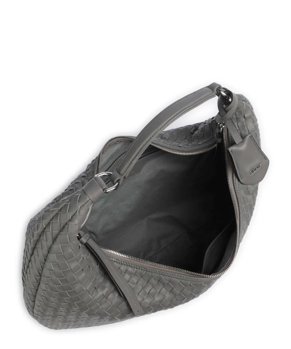 Piuma Nana Beuteltasche Lammleder grau