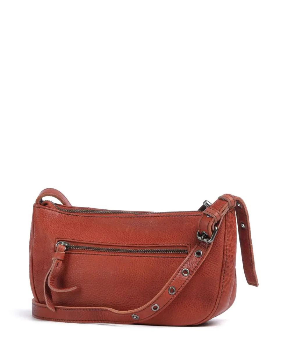 My Umhängetasche Leder dunkelrot