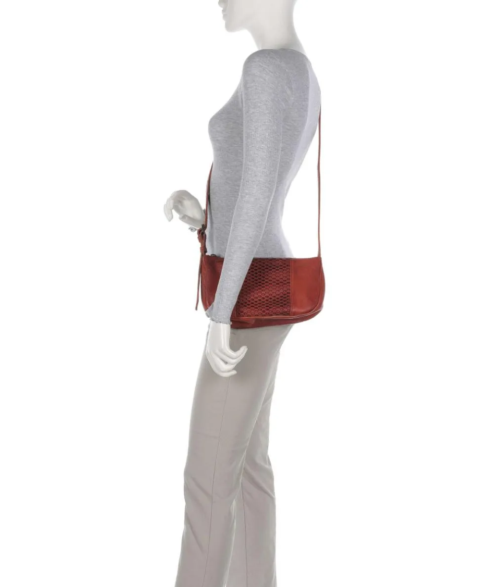 My Umhängetasche Leder dunkelrot