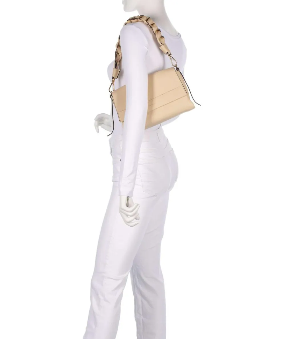 Boheme Grana Double Schultertasche genarbtes Rindsleder natur