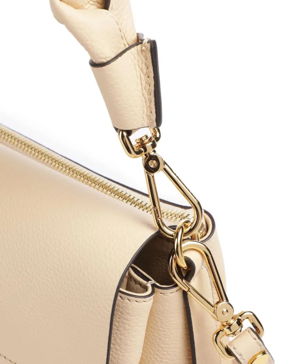 Boheme Grana Double Schultertasche genarbtes Rindsleder natur