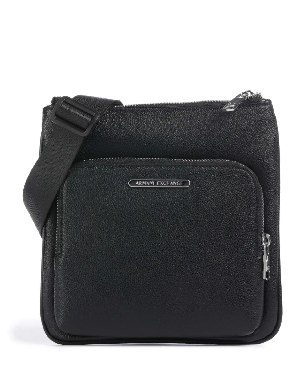 Okinawa Umhängetasche Lederimitat schwarz