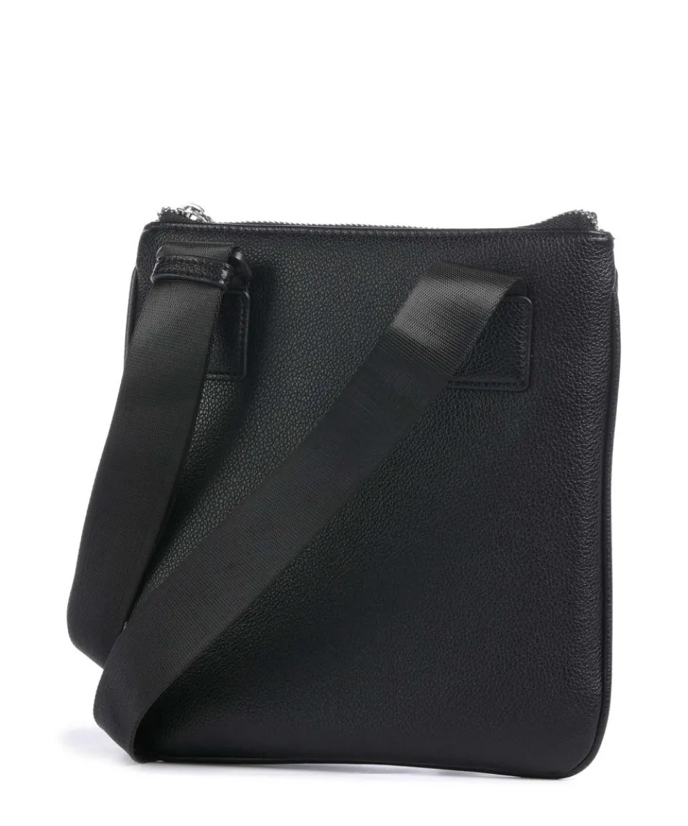 Okinawa Umhängetasche Lederimitat schwarz