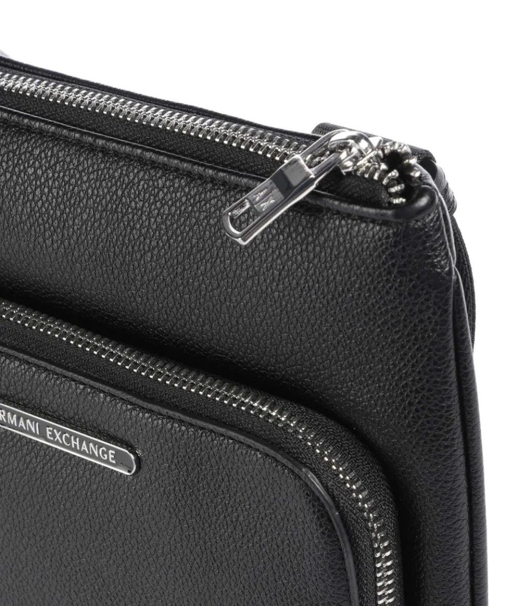 Okinawa Umhängetasche Lederimitat schwarz