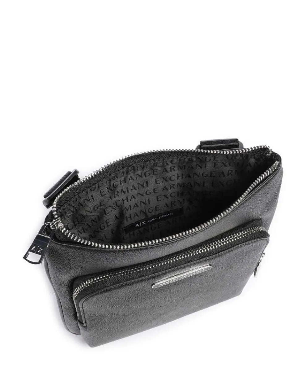 Okinawa Umhängetasche Lederimitat schwarz