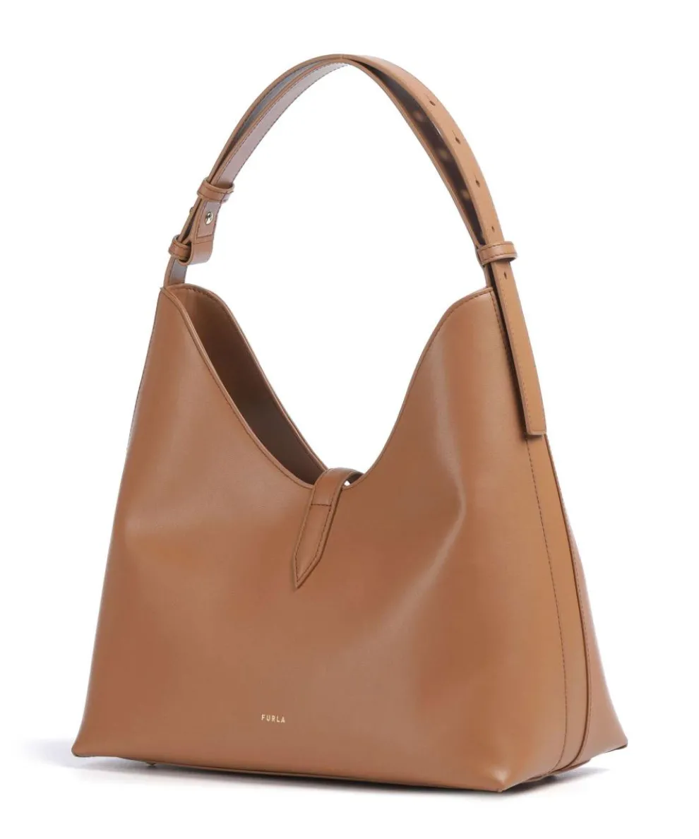 Goccia M Beuteltasche fein genarbtes Kalbsleder braun