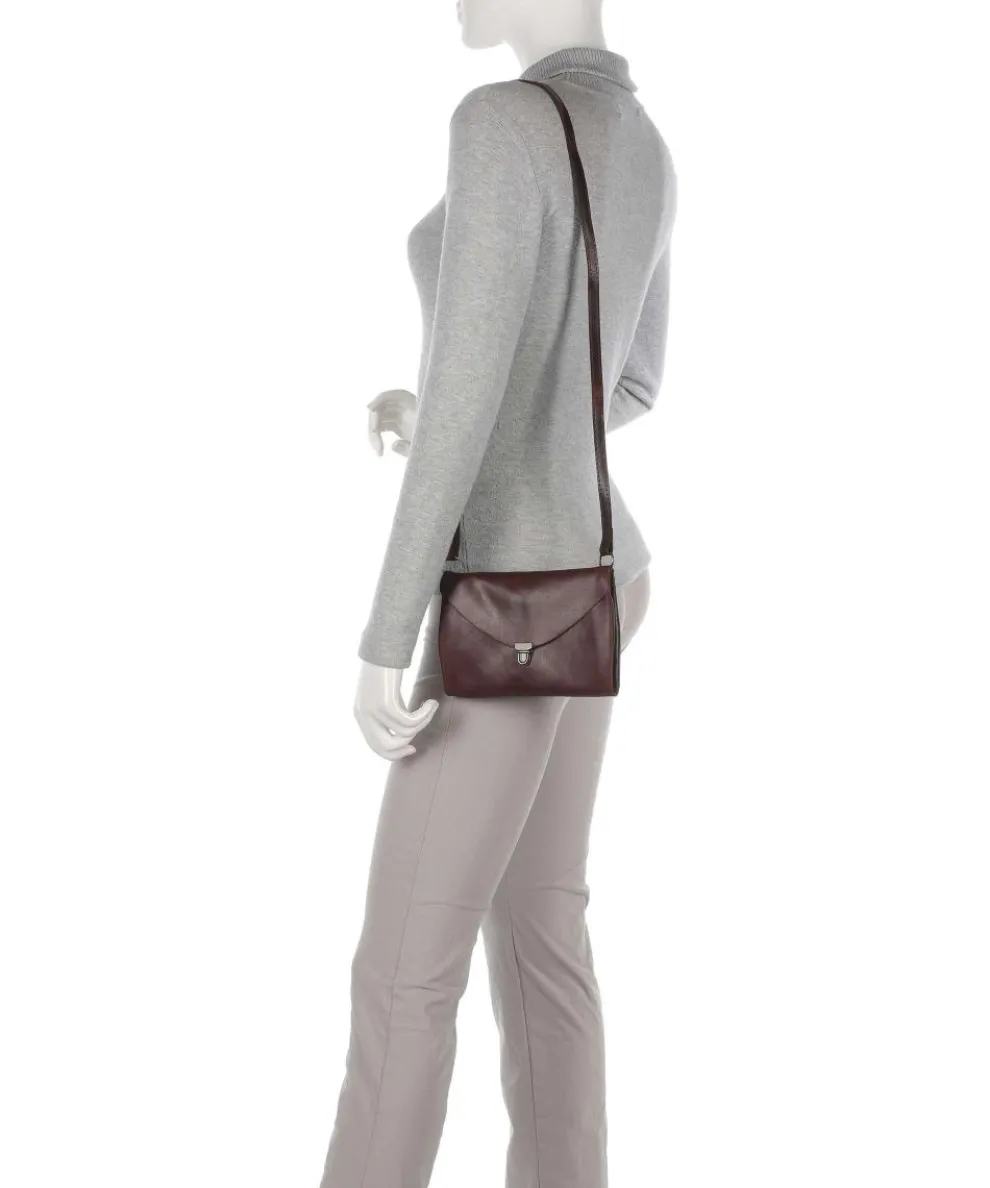 Fold Umhängetasche Rindsleder braun