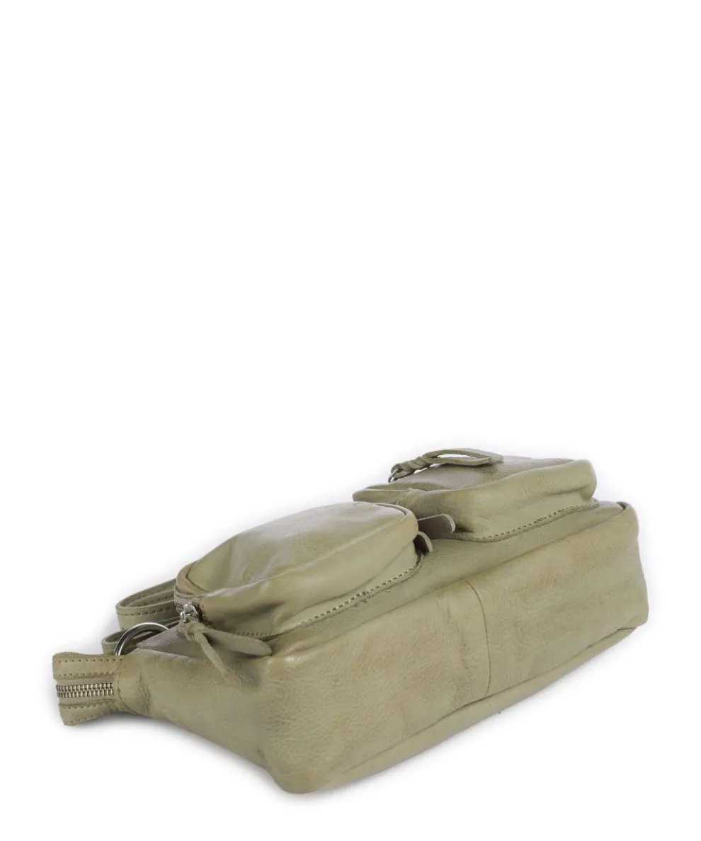 Salvatorianerplatz 4 Schultertasche genarbtes Rindsleder grün