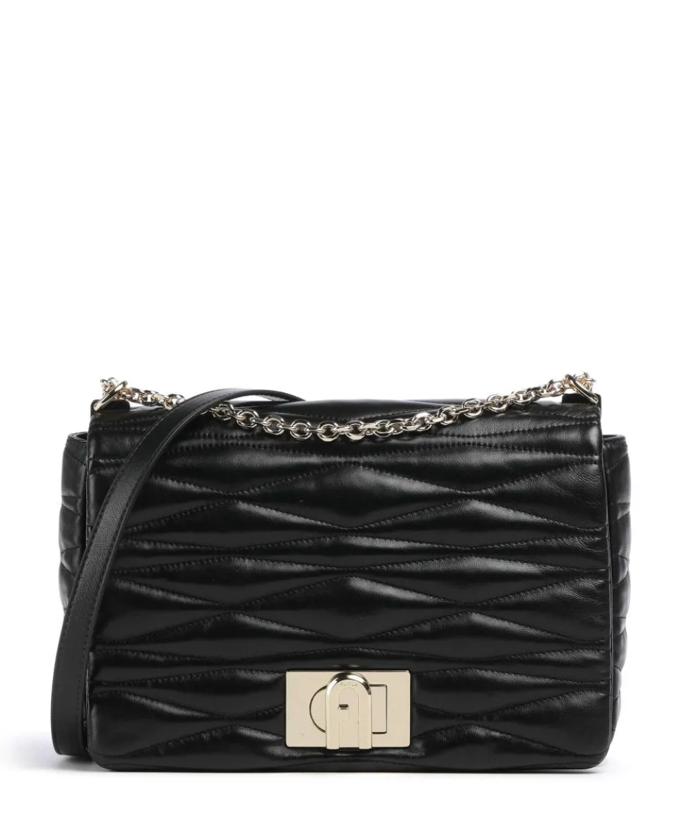 1927 M Schultertasche Nappa Kalbsleder schwarz