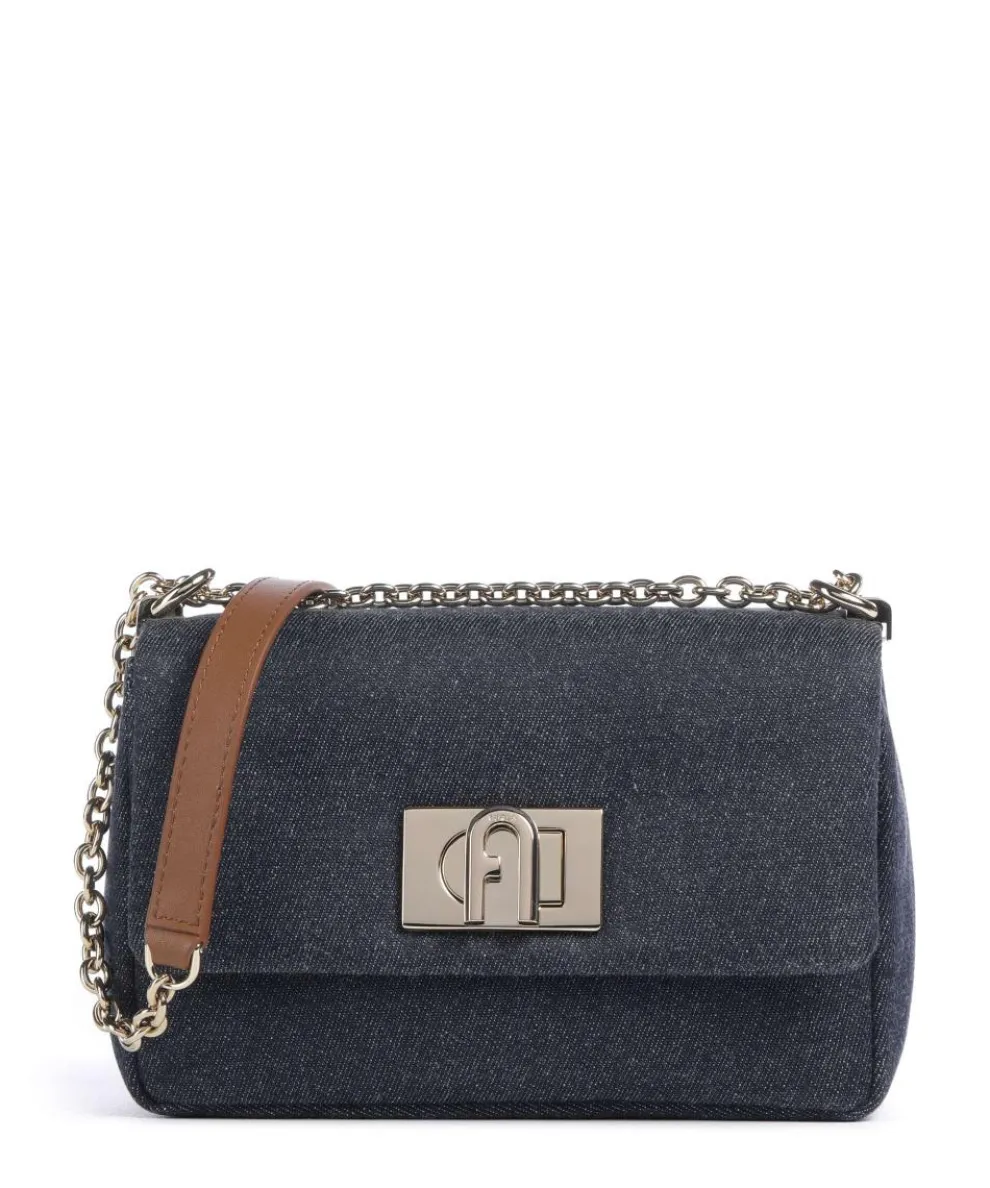 1927 Mini Schultertasche Baumwolle jeans