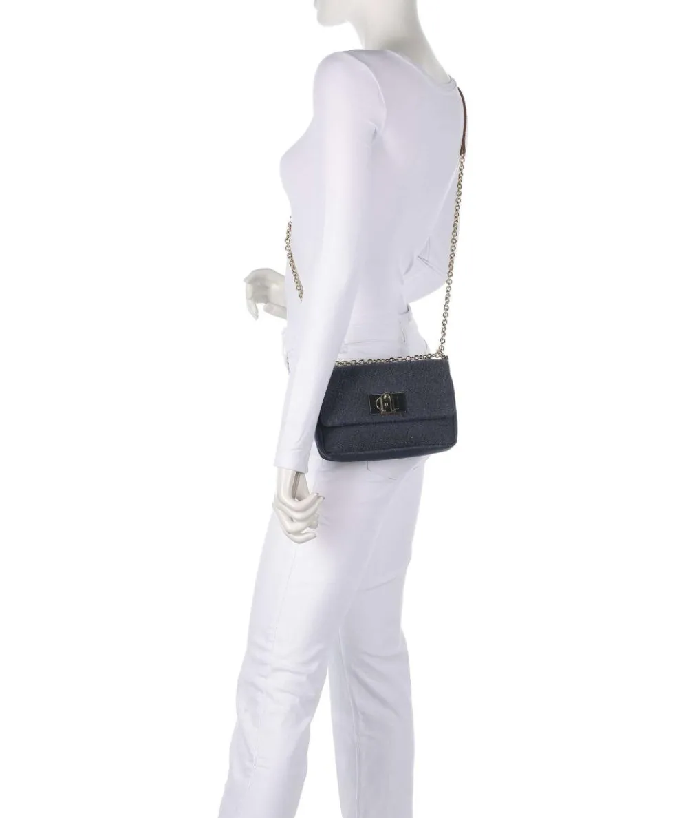 1927 Mini Schultertasche Baumwolle jeans