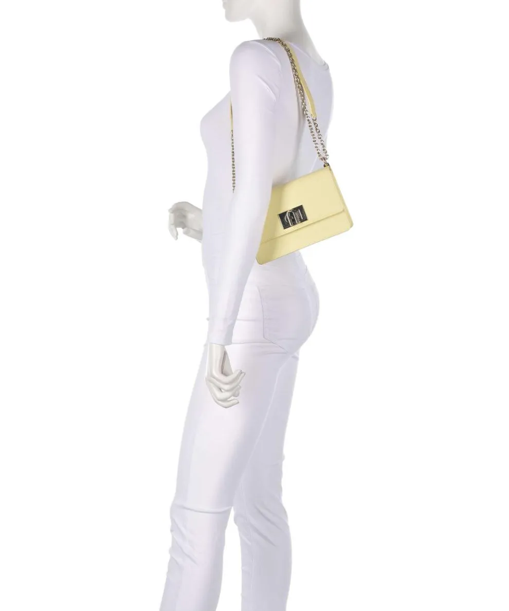 1927 Mini Schultertasche genarbtes Rindsleder gelb