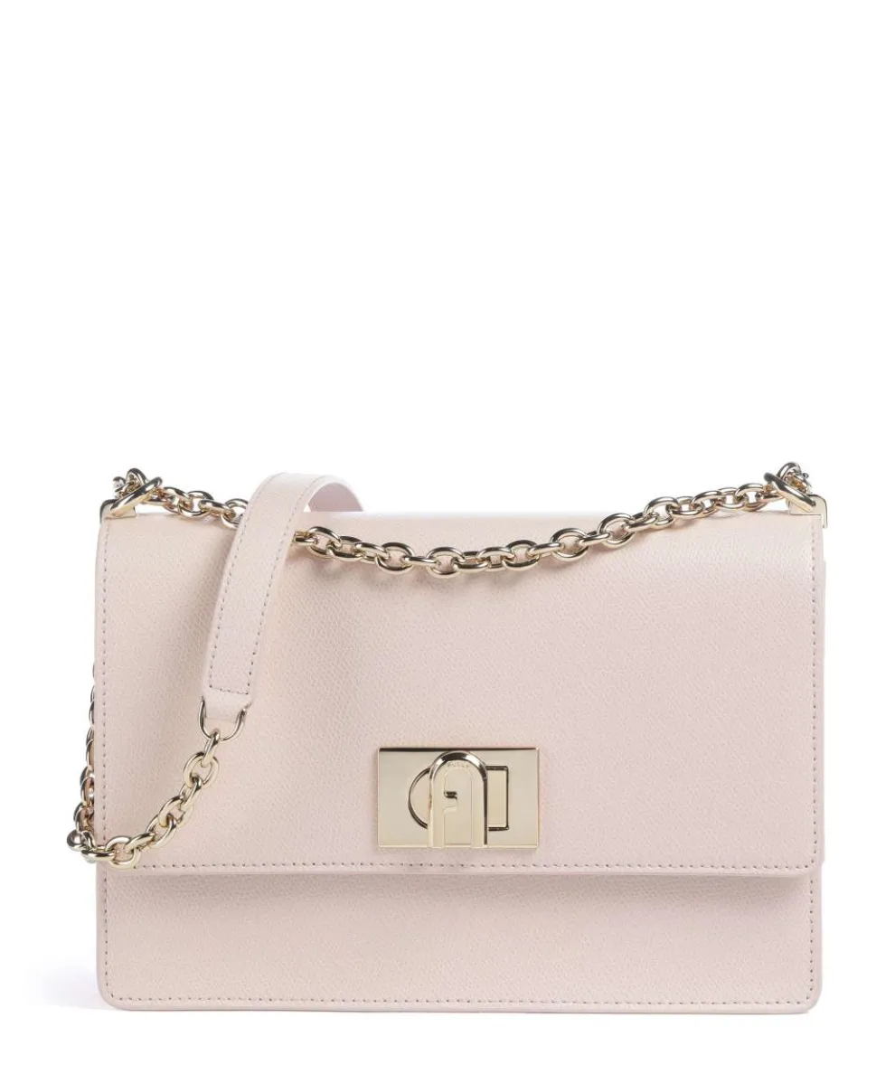 1927 S Schultertasche genarbtes Leder altrosa