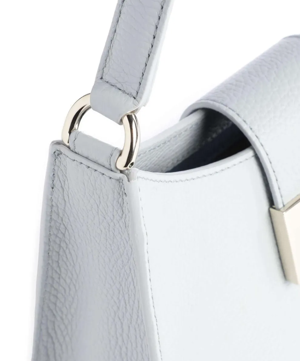 1927 S Schultertasche genarbtes Kalbsleder hellgrau