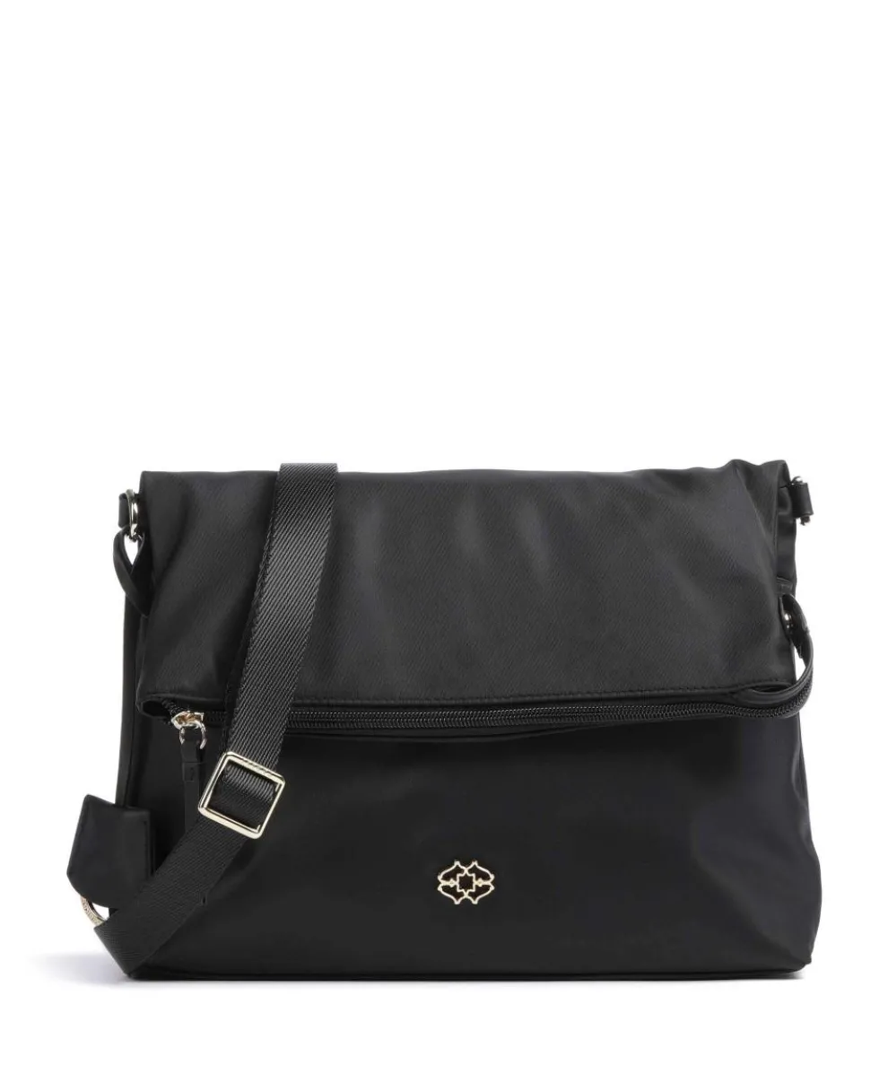 24/7 Umhängetasche recyceltes Polyester schwarz