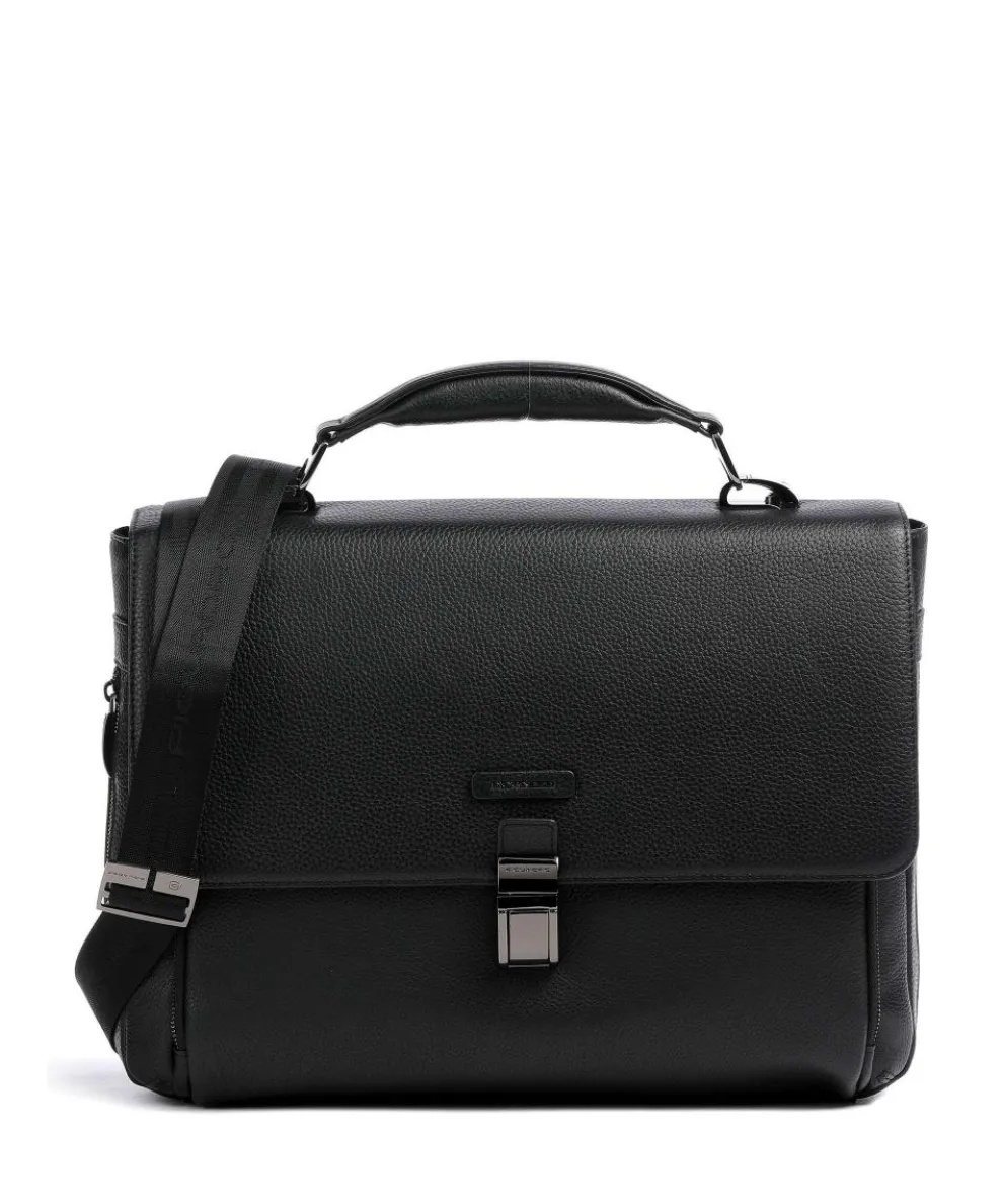 Collezione Modus Restyling Aktentasche 15″ genarbtes Rindsleder schwarz