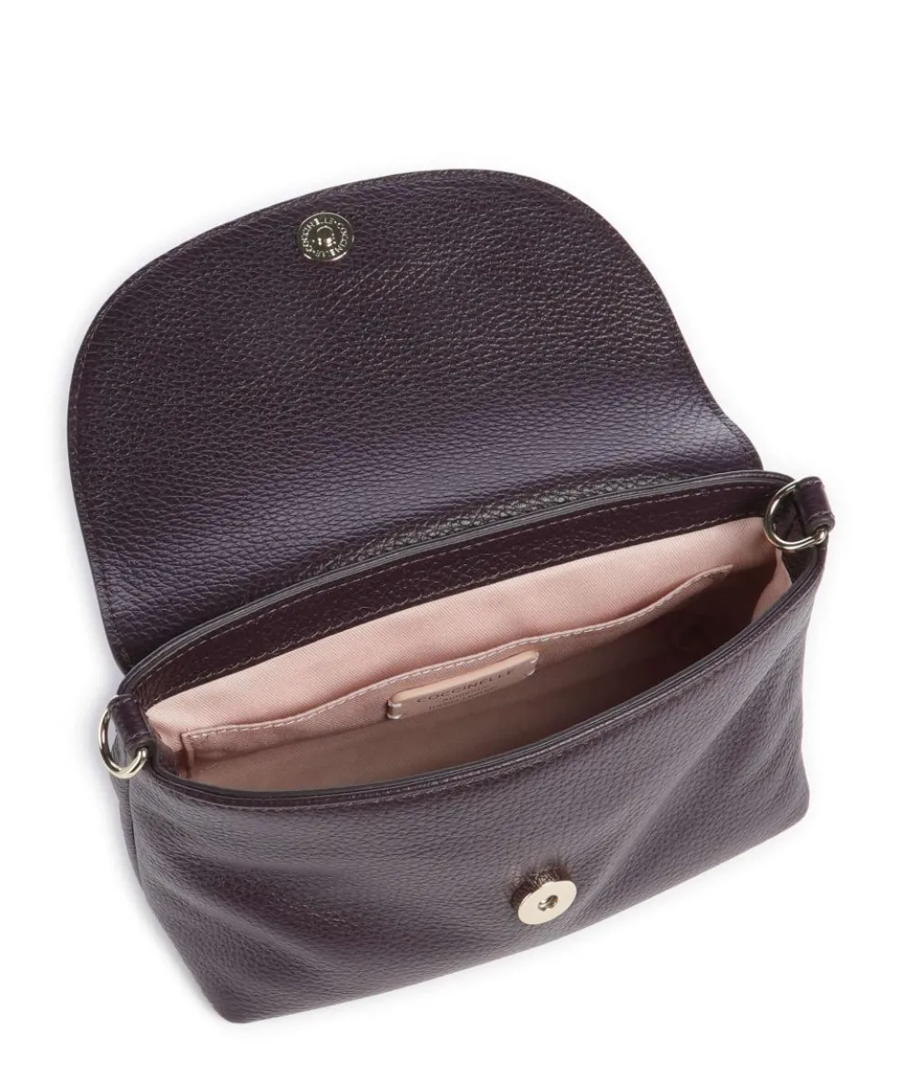 Paulina Umhängetasche Leder pflaume