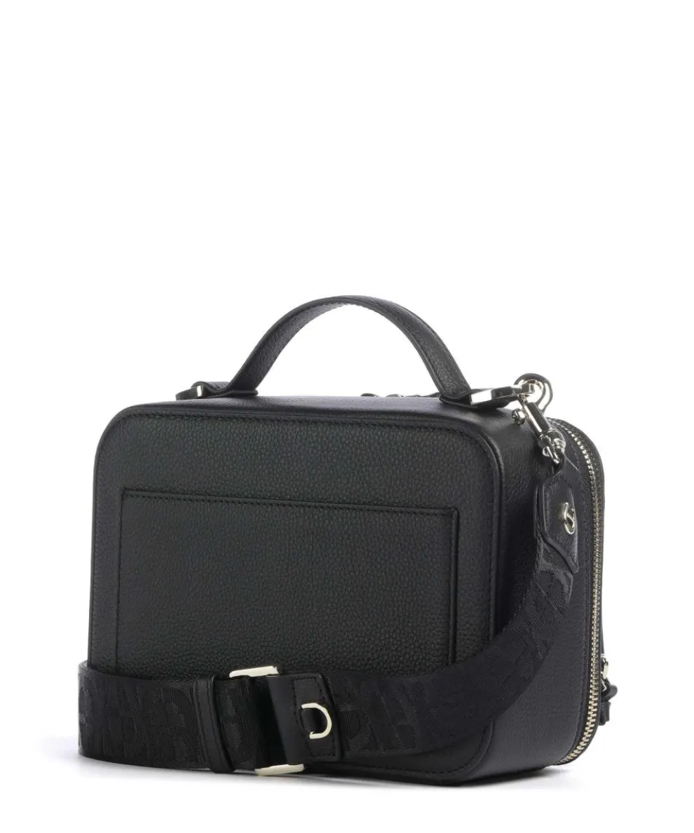 Zita S Umhängetasche genarbtes Rindsleder schwarz