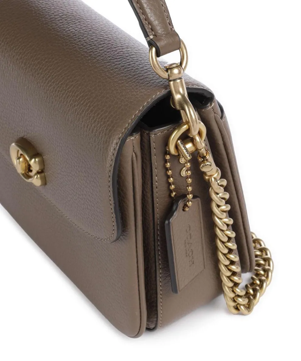 Cassie 19 Umhängetasche genarbtes Leder taupe