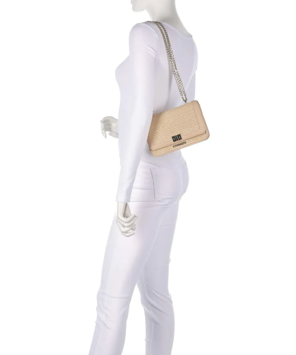 BBIGMONA Schultertasche Papier, Lederimitat natur