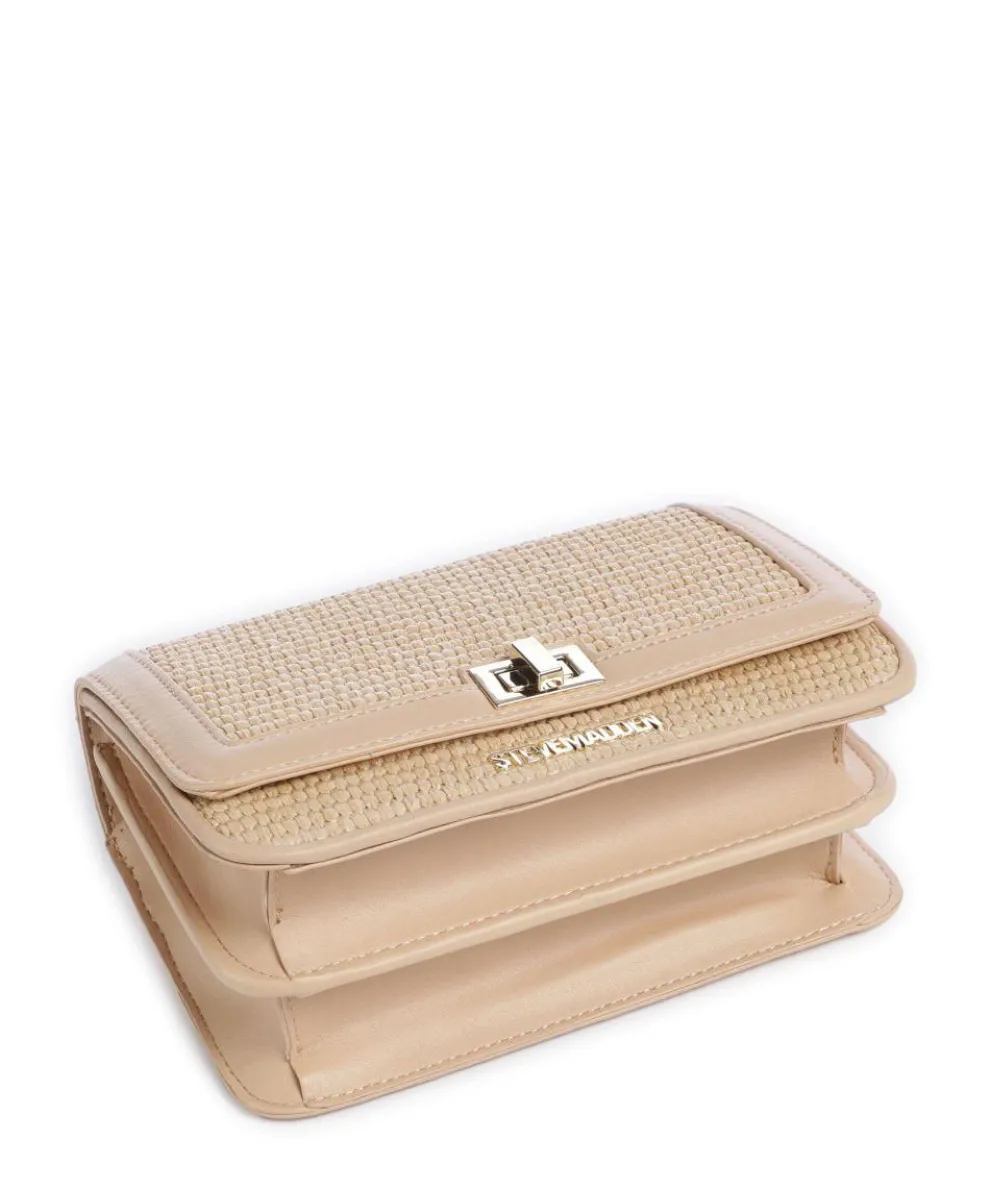 BBIGMONA Schultertasche Papier, Lederimitat natur