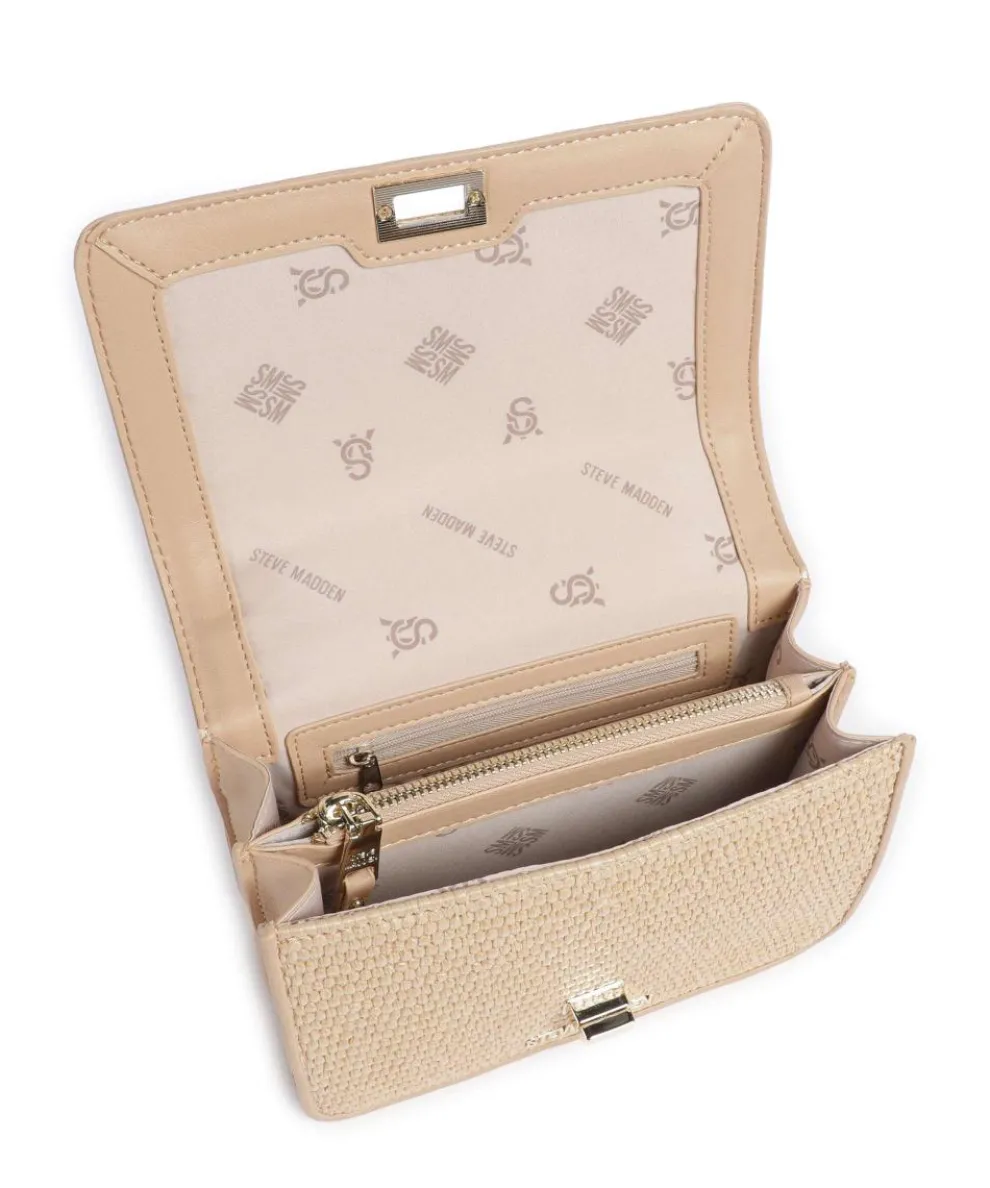 BBIGMONA Schultertasche Papier, Lederimitat natur