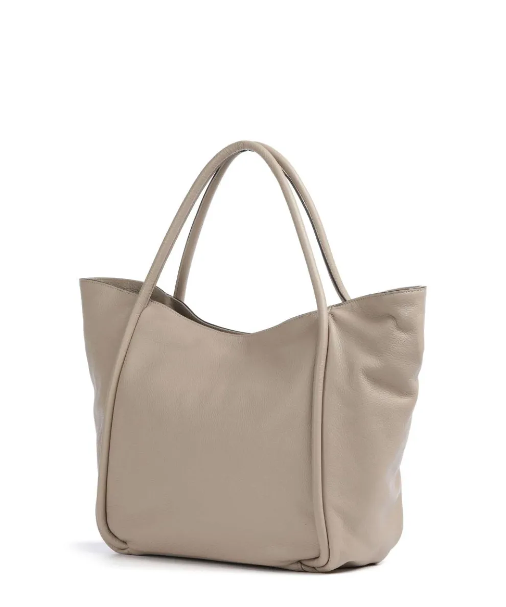 Dalia Willow Shopper genarbtes Leder beige