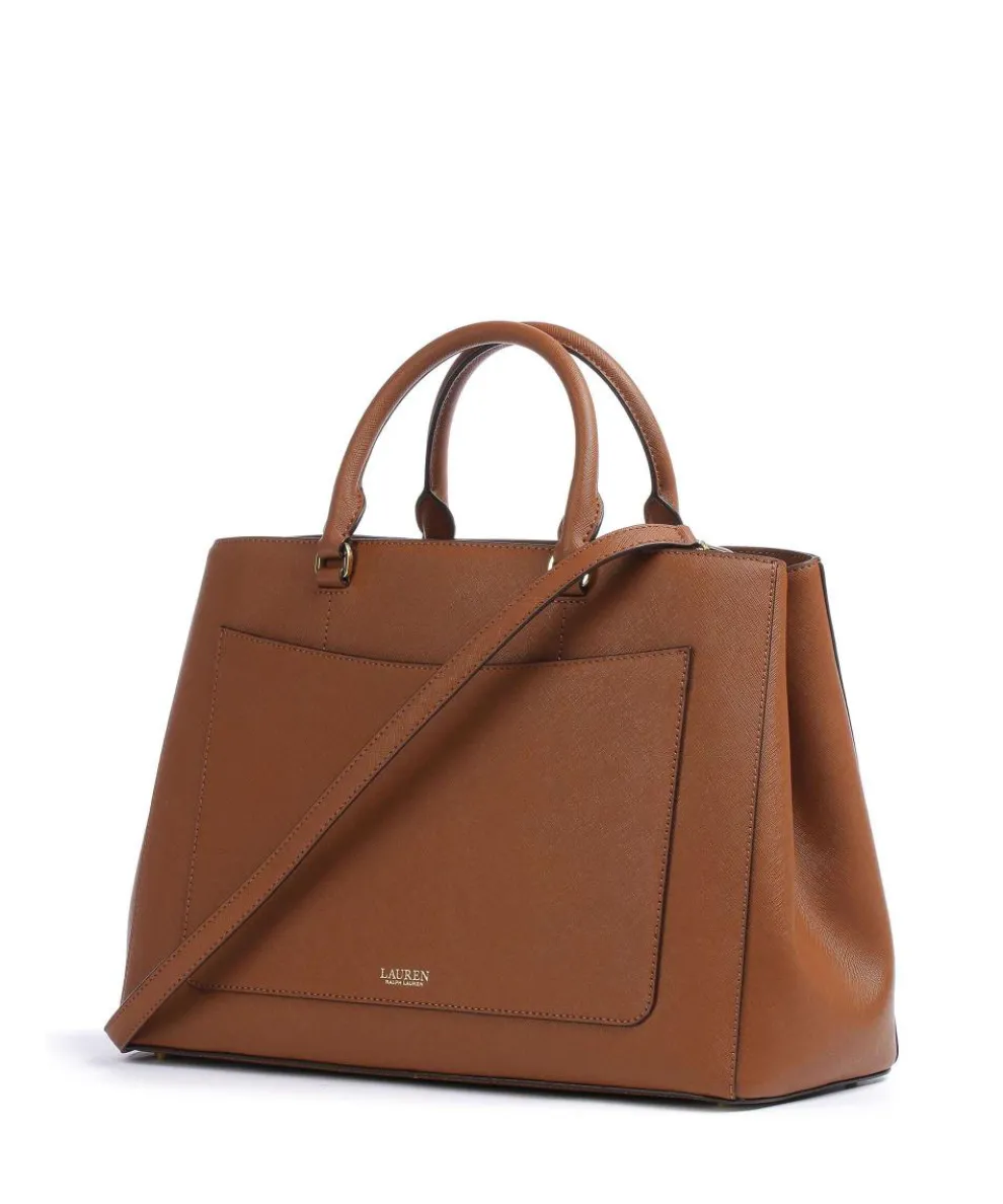 Hanna 37 Handtasche Saffiano-Rindsleder tan